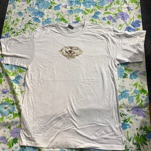 FLAWLESS WHITE DIAMOND SHIRT! Size XL.